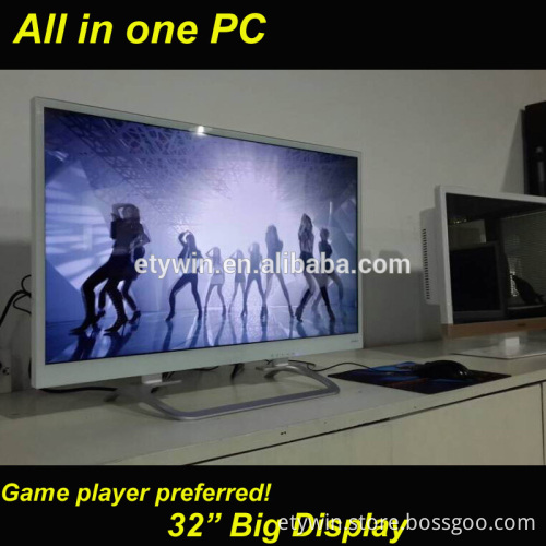 all in one pc ,gaming 32"LED monitor w/o computer parts all-in-one pc, desktop computer